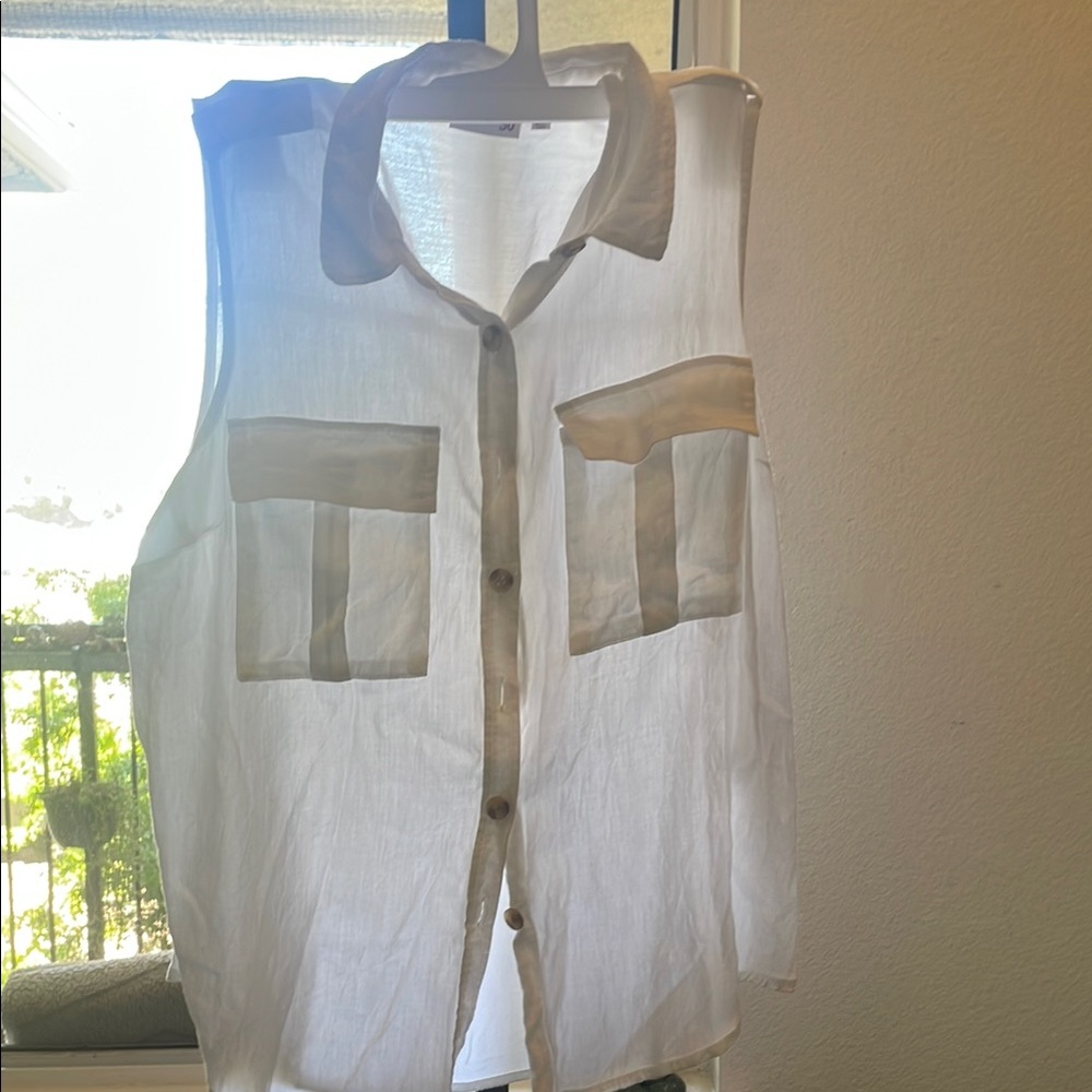 SO White Sheer Blouse